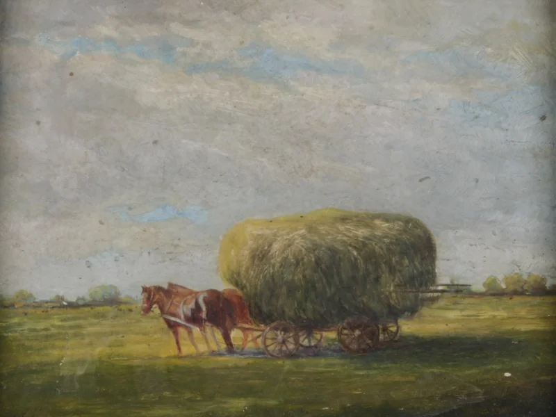1866-Izsak Perlmutter - Un carro da fieno